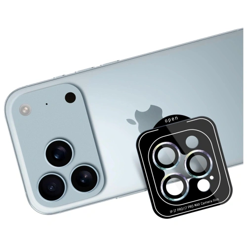 Szkło hybrydowe na obiektyw aparatu 3MK Lens Protection Pro do Apple iPhone 17 Pro / 17 Pro Max wielokolorowy