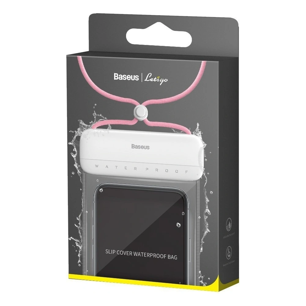 Uniwersalne etui wodoodporne Baseus Let's Go do smartfonów (różowy)