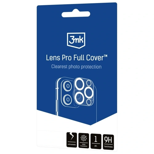 Ochrona na obiektyw aparatu 3MK Lens Pro Full Cover do Apple iPhone 17