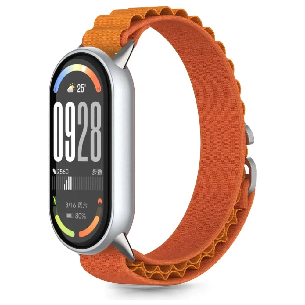 Pasek Tech-Protect Nylon Pro do Xiaomi Smart Band 8 / 9 / 10 / NFC Orange