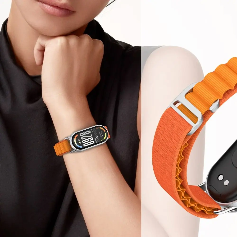 Pasek Tech-Protect Nylon Pro do Xiaomi Smart Band 8 / 9 / 10 / NFC Orange