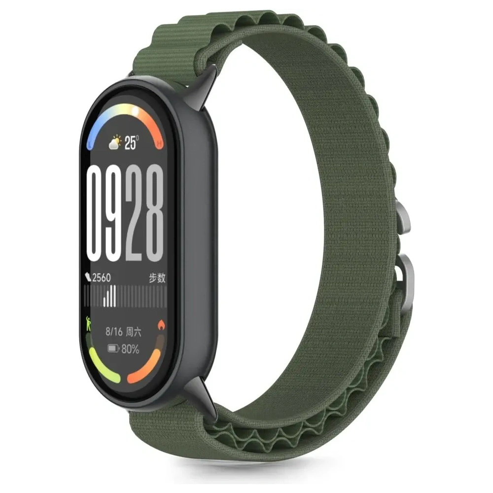 Pasek Tech-Protect Nylon Pro do Xiaomi Smart Band 8 / 9 / 10 / NFC Army Green