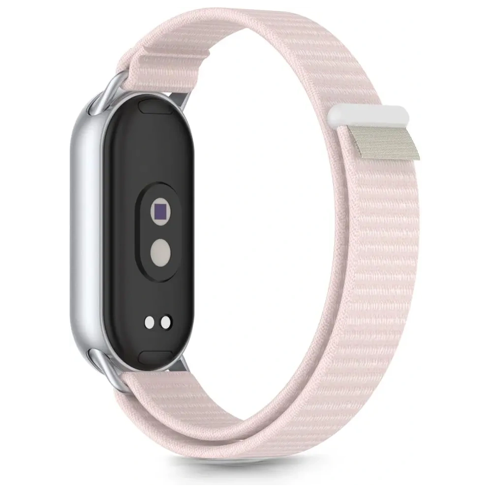 Pasek Tech-Protect Nylon Stripe do Xiaomi Smart Band 8 / 9 / 10 / NFC Pink/grey