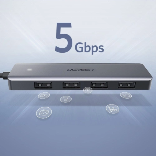 Kup Adapter 4w1 UGREEN Hub USB-C do 4x USB 3.0 + micro USB - UGR293 - {ean13} - Sklep Home Screen