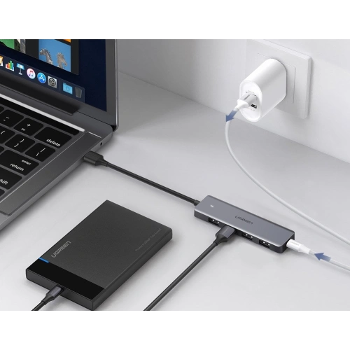 Buy Adapter 4in1 UGREEN Hub USB-C to 4x USB 3.0 + micro USB - UGR293 - {ean13} - Home Screen Store Europe