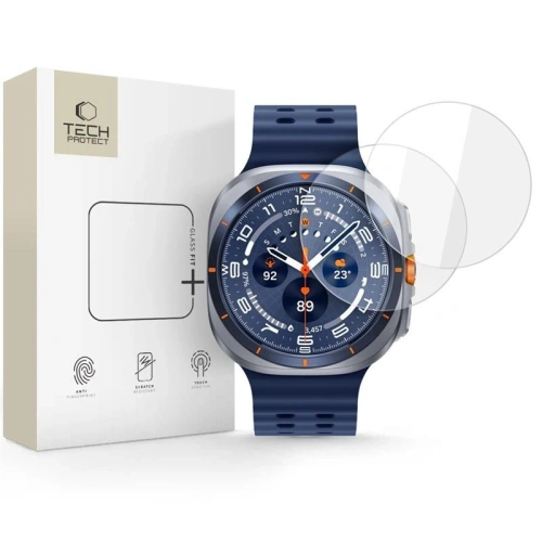 Szkło hartowane Tech-Protect Glass Fit+ do Samsung Galaxy Watch Ultra 2024 / 2025 47mm Clear [2 PACK]