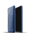 Etui Mujjo Full Leather Wallet Case Apple iPhone 11 Pro Max (modré)