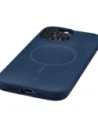 Silikonowe etui z pierścieniem magnetycznym Bizon Soft Case Magnetic do Apple iPhone 15 Pro Max granatowe