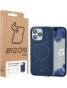 Silikonowe etui z pierścieniem magnetycznym Bizon Soft Case Magnetic do Apple iPhone 15 Pro Max granatowe