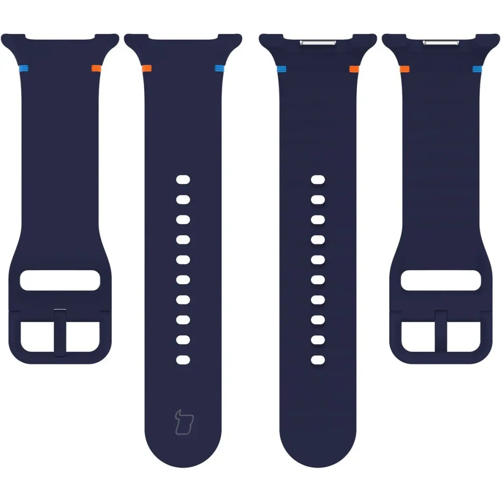 Silikonowy pasek Bizon Strap Watch Silicone G do Samsung Galaxy Watch 8 40mm / 44mm / 8 Classic 46mm granatowy