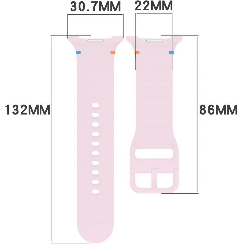 Silikonowy pasek Bizon Strap Watch Silicone G do Samsung Galaxy Watch 8 40mm / 44mm / 8 Classic 46mm różowy