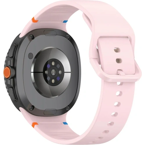 Silikonowy pasek Bizon Strap Watch Silicone G do Samsung Galaxy Watch 8 40mm / 44mm / 8 Classic 46mm różowy