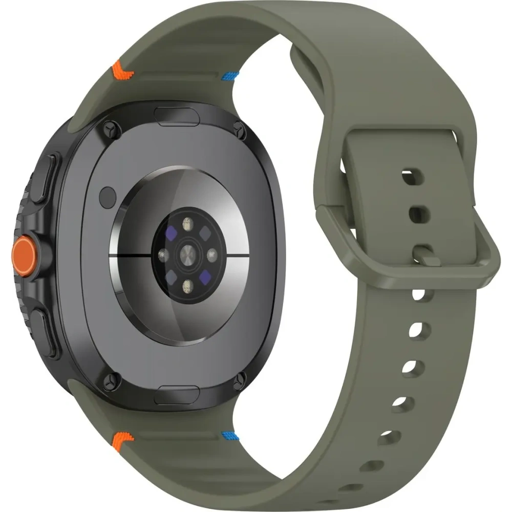 Silikonowy pasek Bizon Strap Watch Silicone G do Samsung Galaxy Watch 8 40mm / 44mm / 8 Classic 46mm ciemnozielony