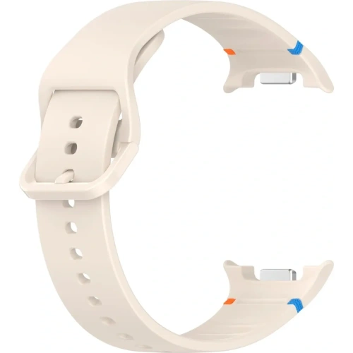 Silikonowy pasek Bizon Strap Watch Silicone G do Samsung Galaxy Watch 8 40mm / 44mm / 8 Classic 46mm beżowy