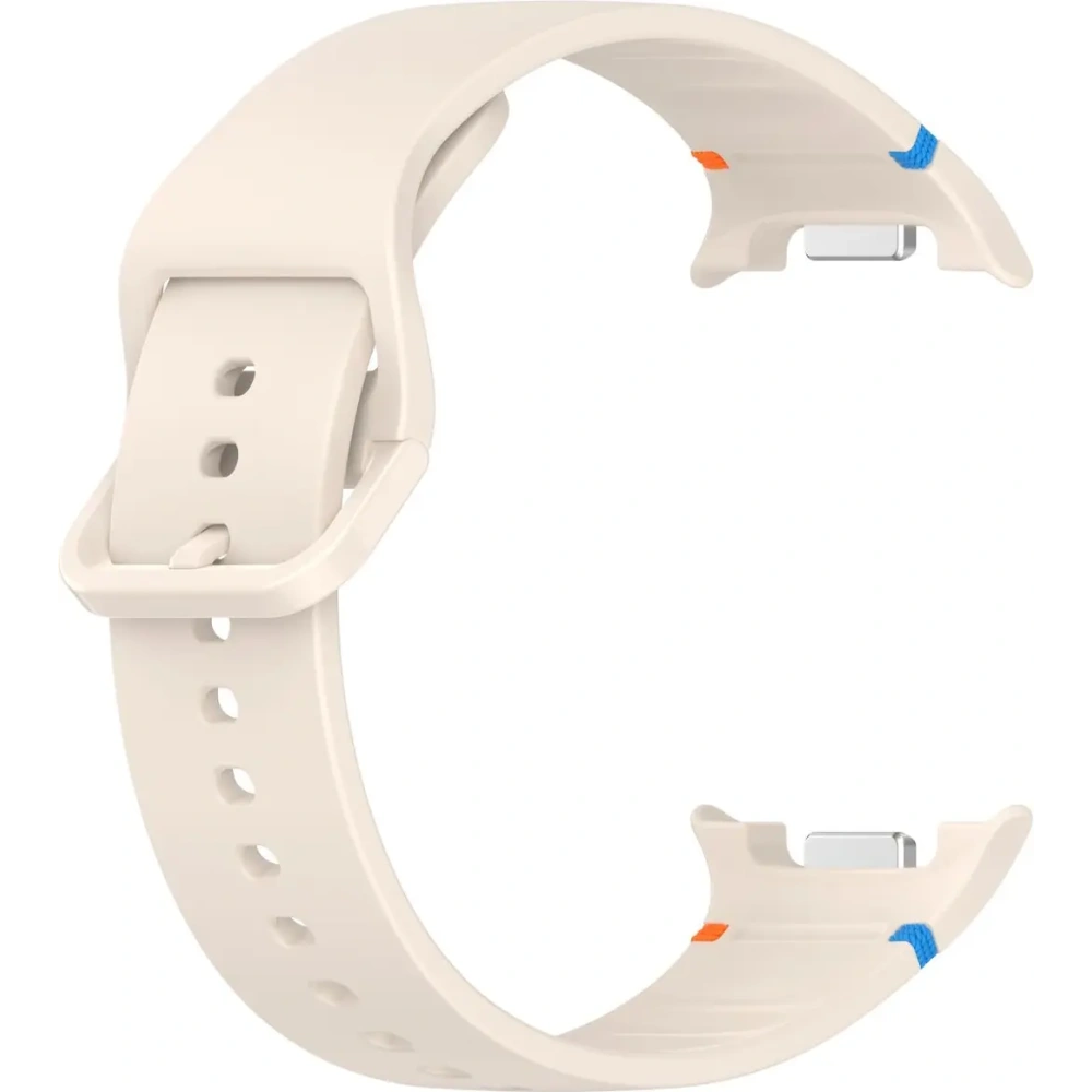 Silikonowy pasek Bizon Strap Watch Silicone G do Samsung Galaxy Watch 8 40mm / 44mm / 8 Classic 46mm beżowy