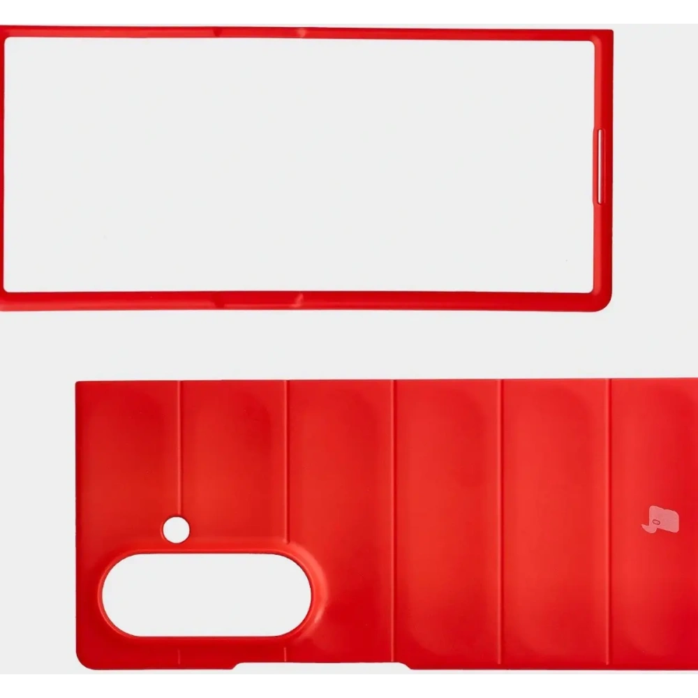 Pancerne etui Bizon Case Tur do Samsung Galaxy Z Fold7 czerwone