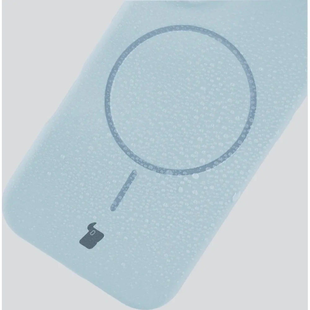 Silikonowe etui z pierścieniem magnetycznym Bizon Soft Case Magnetic do Samsung Galaxy S24 Ultra błękitne