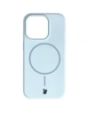 Silikonowe etui z pierścieniem magnetycznym Bizon Soft Case Magnetic do Apple iPhone 14 Pro błękitne