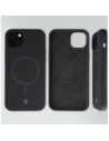 Silikonowe etui z pierścieniem magnetycznym Bizon Soft Case Magnetic do Apple iPhone 15 Plus czarne