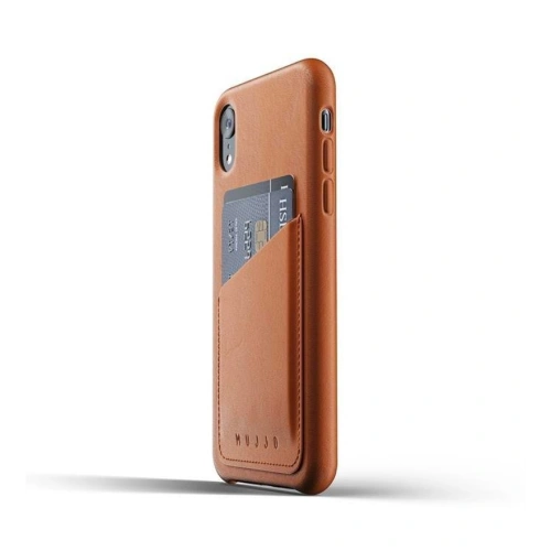 Kup Etui Mujjo Full Leather Wallet Apple iPhone XR (brązowe) - MUJ016BR - {ean13} - Sklep Home Screen