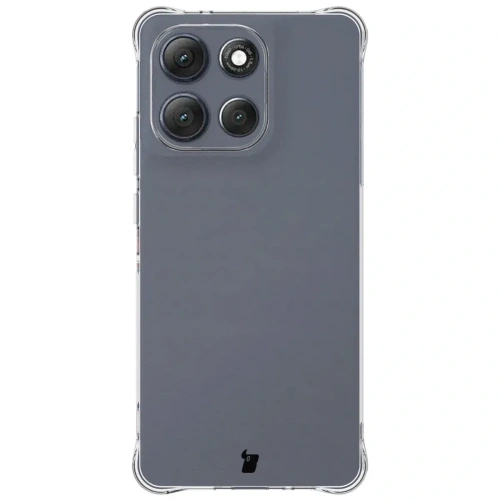 Elastyczne etui + 2x folia na ekran Bizon Case Clear Pack do Motorola Moto G86 Power 5G