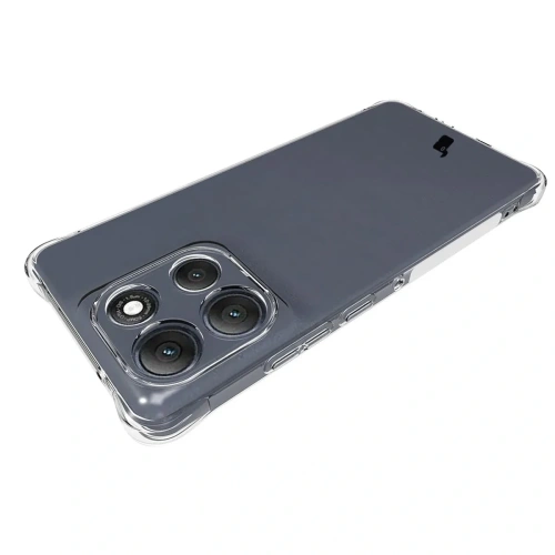 Elastyczne etui + 2x folia na ekran Bizon Case Clear Pack do Motorola Moto G86 Power 5G