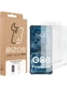 Elastyczne etui + 2x folia na ekran Bizon Case Clear Pack do Motorola Moto G86 Power 5G
