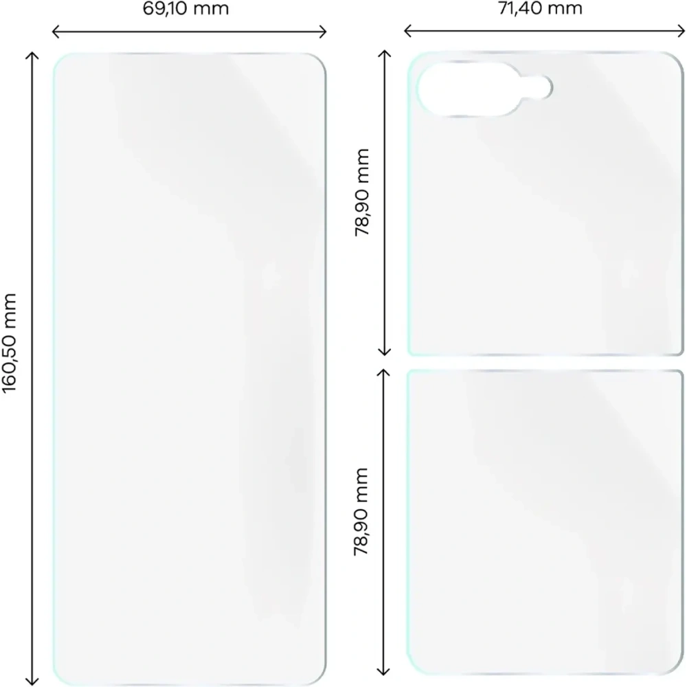 Folia hydrożelowa na tył i przód Bizon Glass Hydrogel Set do Samsung Galaxy Z Flip7