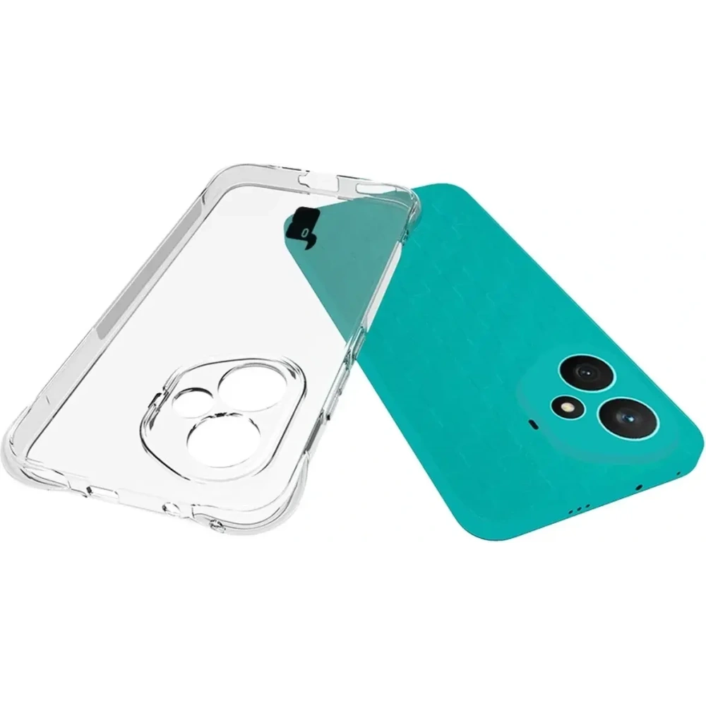 Elastyczne etui + 2x folia na ekran Bizon Case Clear Pack do Honor 400