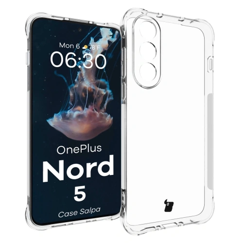 Elastyczne etui Bizon Case Salpa do OnePlus Nord 5 przezroczyste