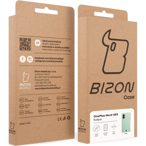 Elastyczne etui Bizon Case Salpa do OnePlus Nord CE5 5G przezroczyste