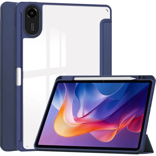 Etui z klapką Bizon Case Tab Clear Matt do Xiaomi Redmi Pad 2 granatowe