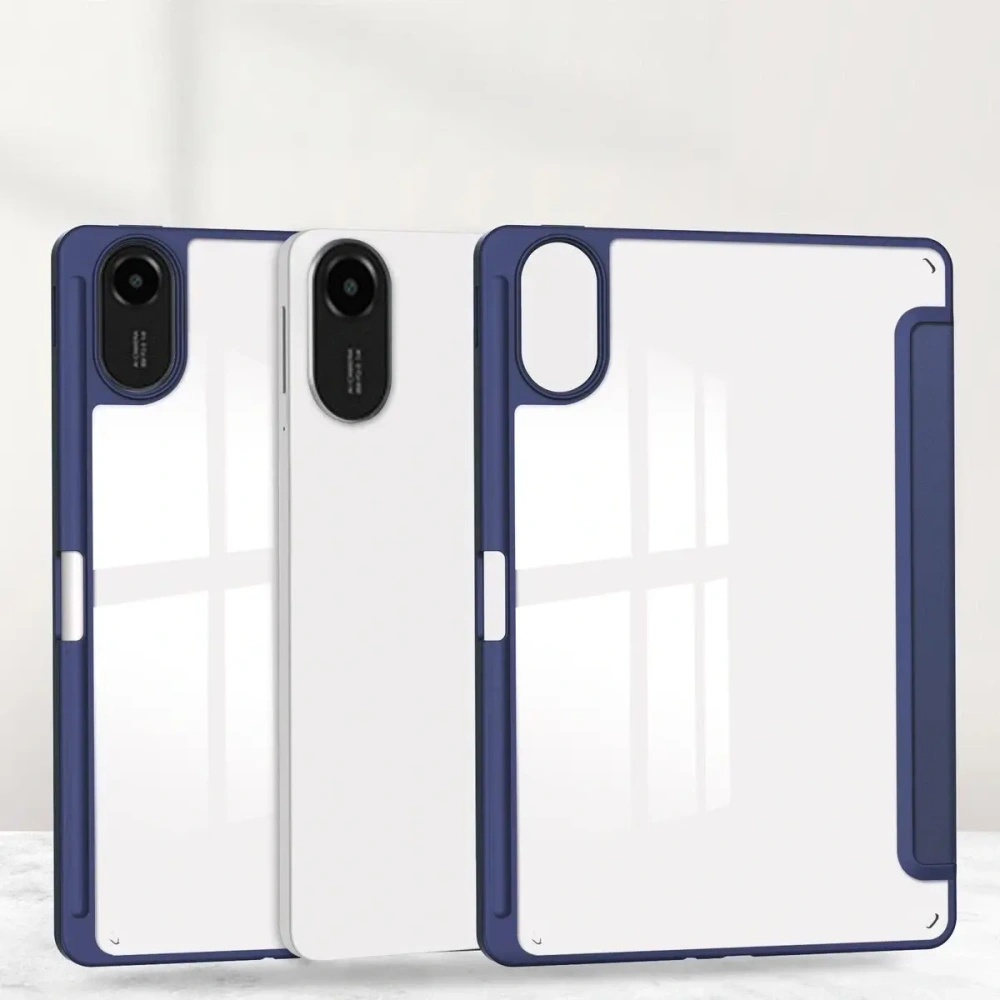 Etui z klapką Bizon Case Tab Clear Matt do Xiaomi Redmi Pad 2 granatowe