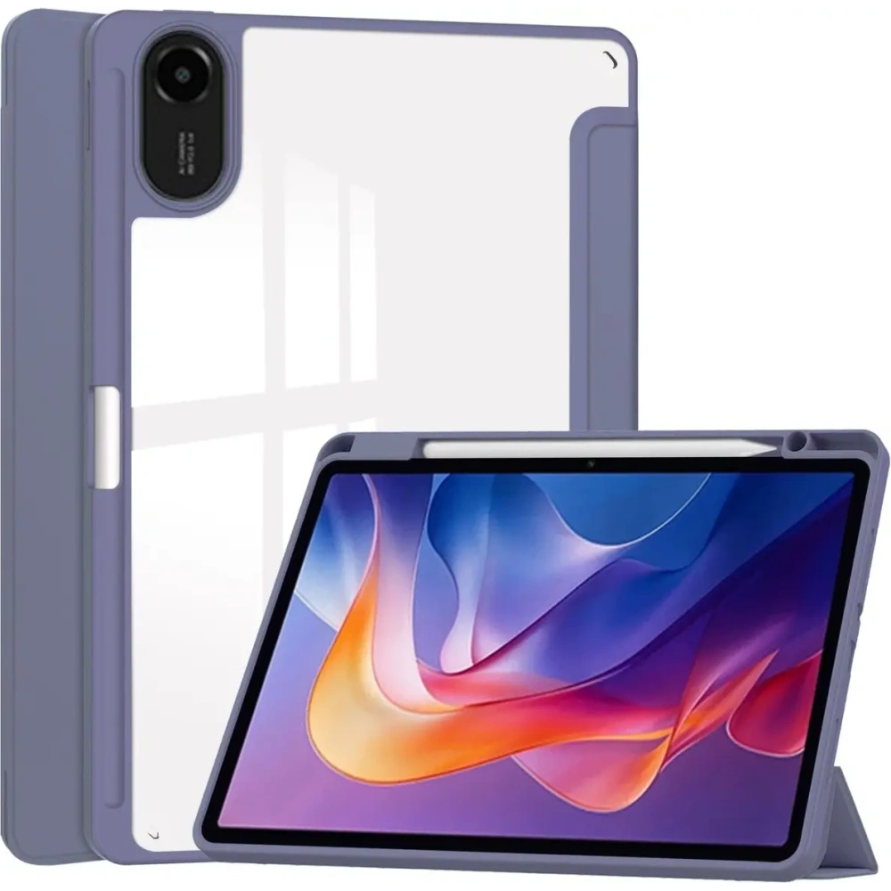 Etui z klapką Bizon Case Tab Clear Matt do Xiaomi Redmi Pad 2 lawendowe