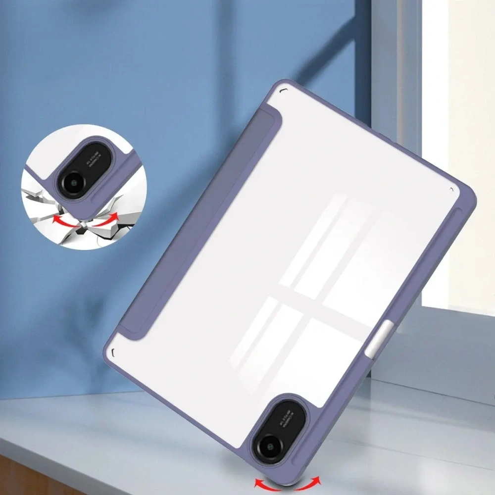 Etui z klapką Bizon Case Tab Clear Matt do Xiaomi Redmi Pad 2 lawendowe