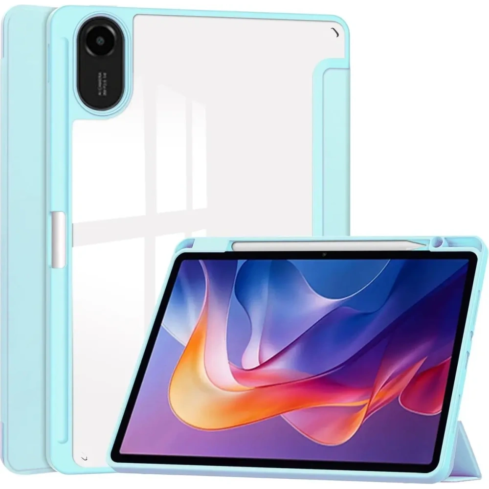 Etui z klapką Bizon Case Tab Clear Matt do Xiaomi Redmi Pad 2 błękitne