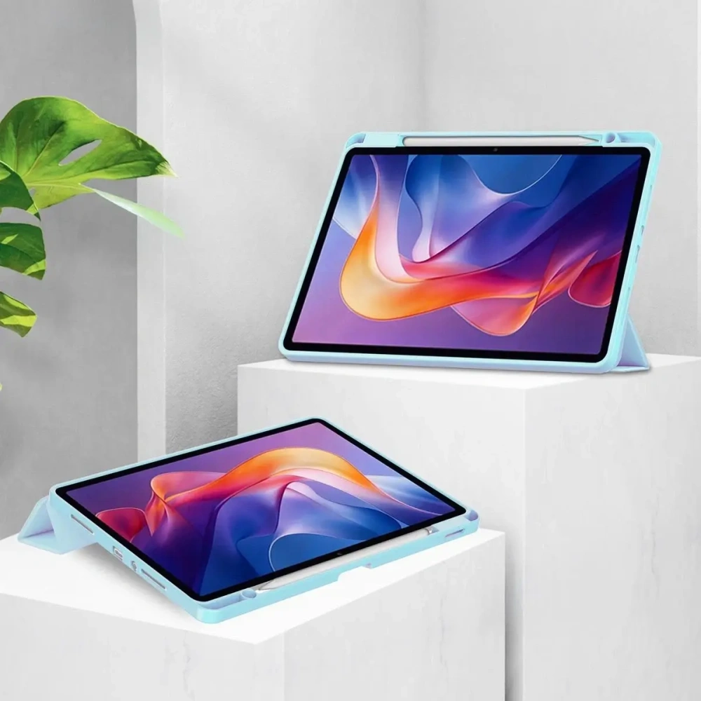 Etui z klapką Bizon Case Tab Clear Matt do Xiaomi Redmi Pad 2 błękitne