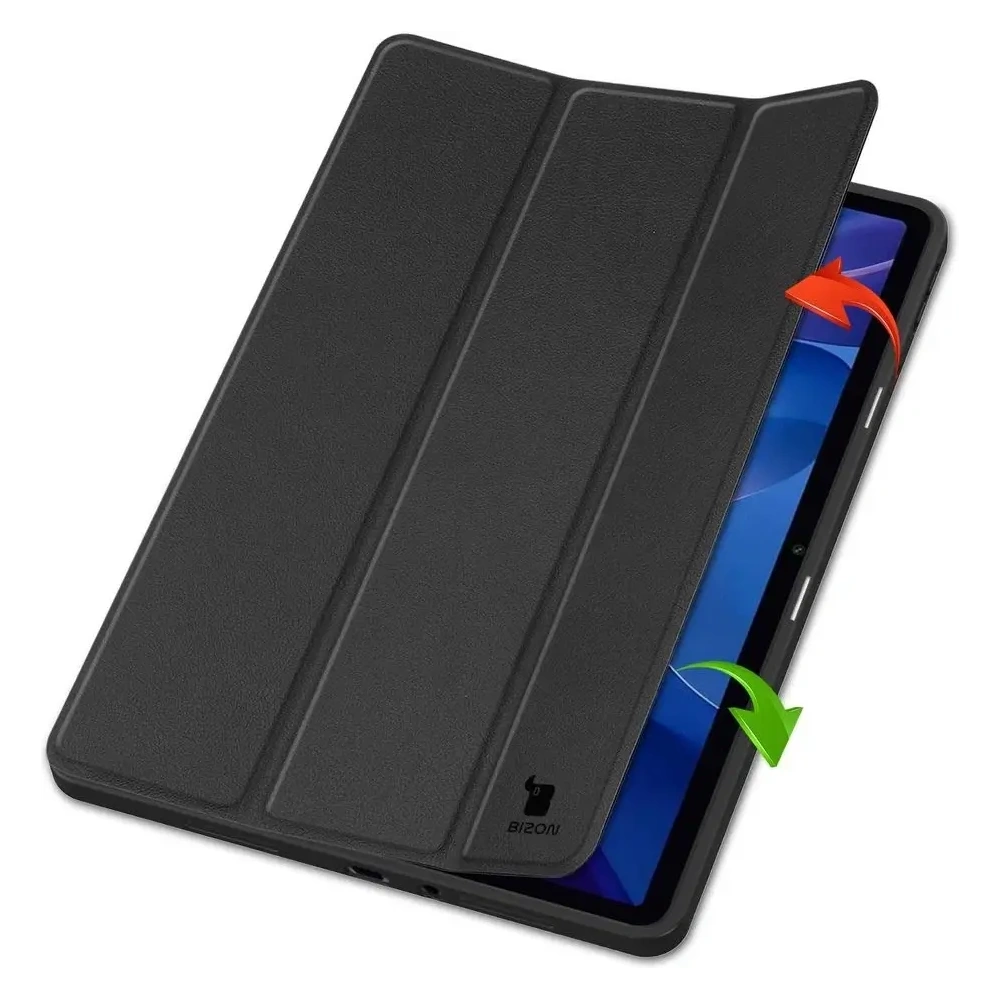 Etui z klapką Bizon Case Tab Lizard do Xiaomi Redmi Pad 2 czarne