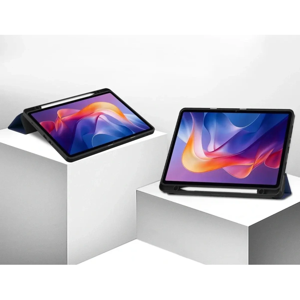 Etui z klapką Bizon Case Tab Lizard do Xiaomi Redmi Pad 2 granatowe