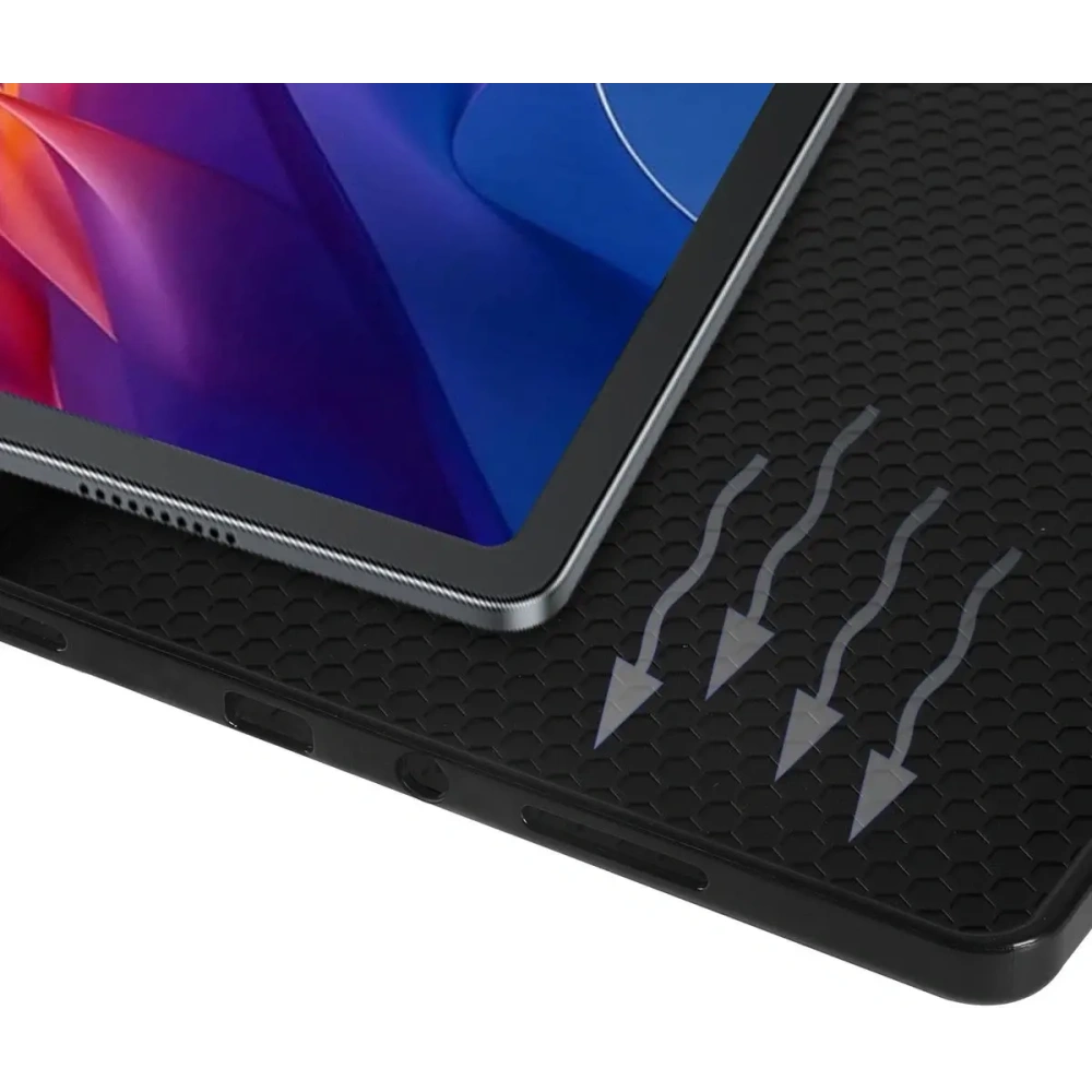 Etui z klapką Bizon Case Tab Lizard do Xiaomi Redmi Pad 2 szare