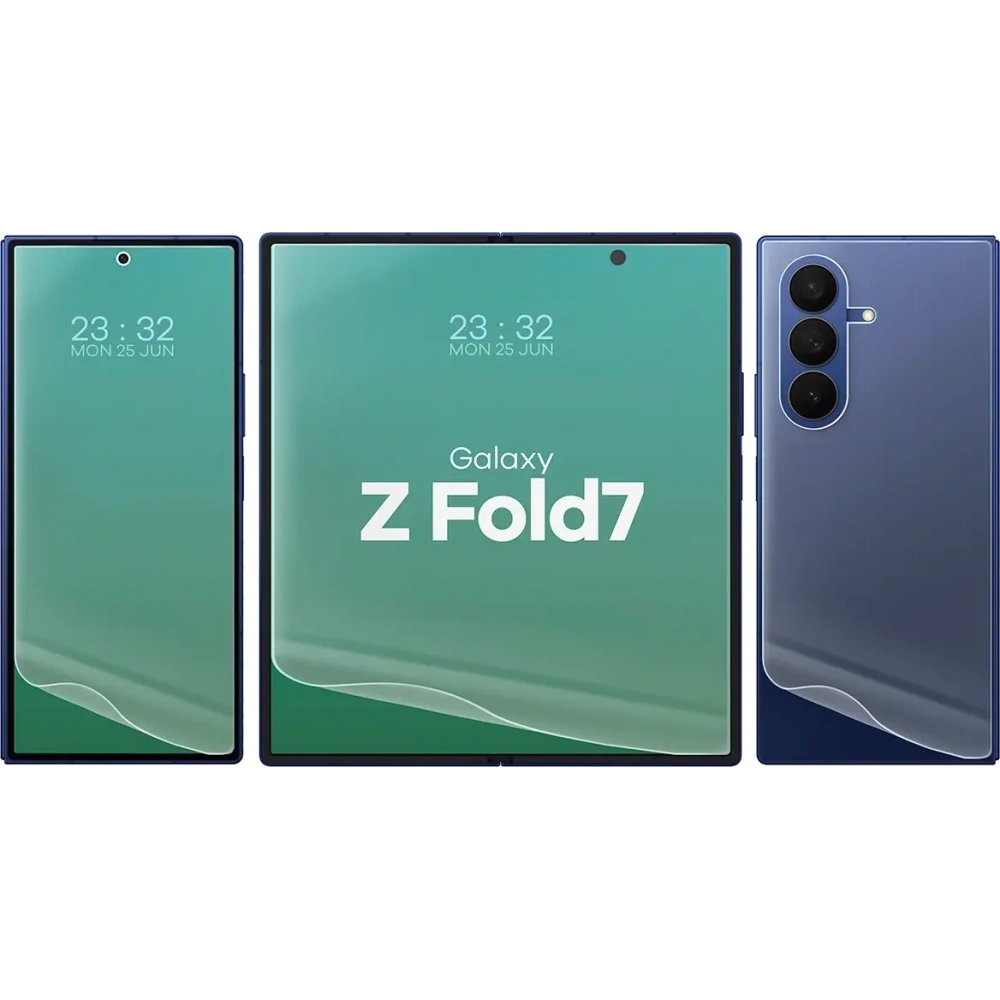 Folia hydrożelowa na tył, przód i środek Bizon Glass Hydrogel Set do Samsung Galaxy Z Fold7