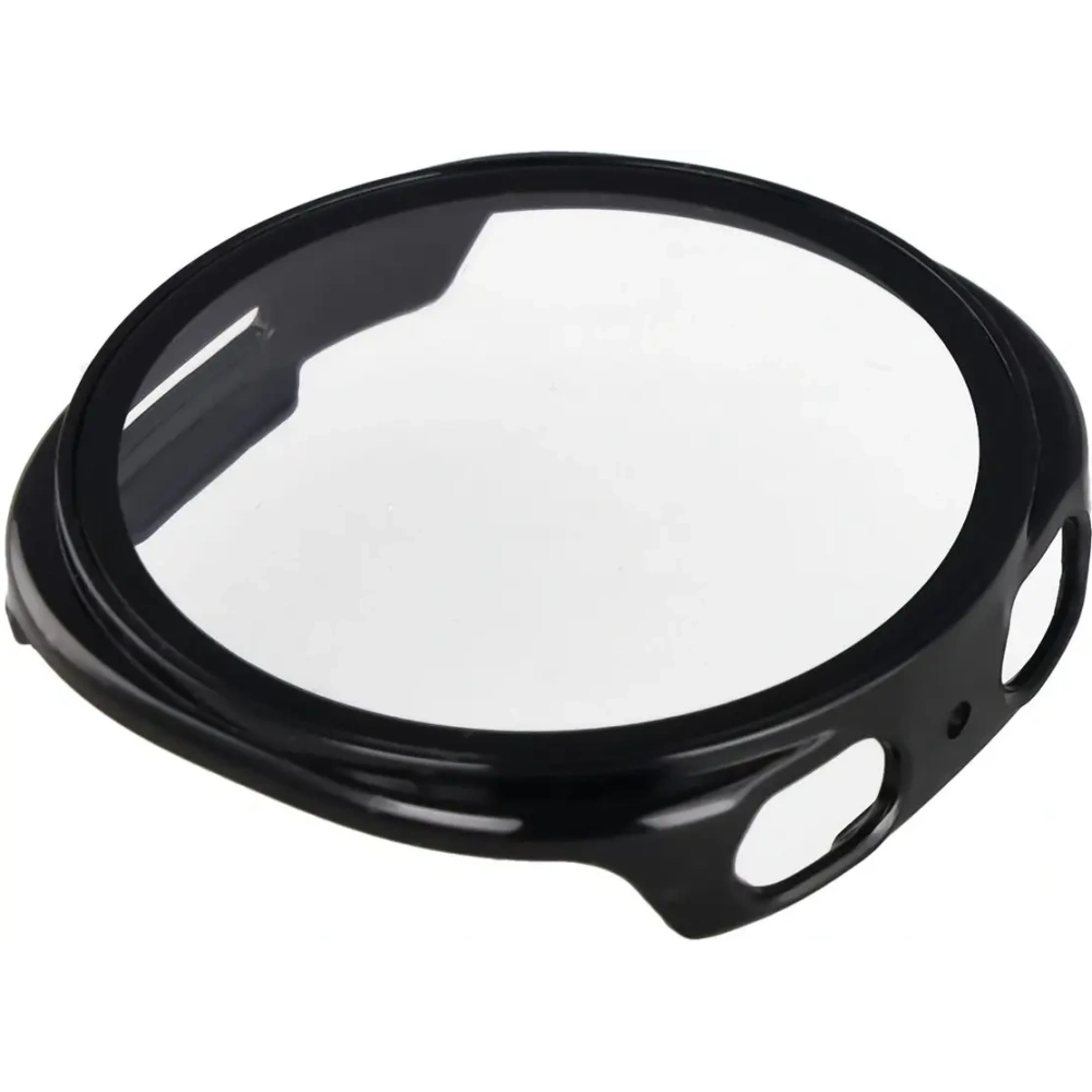 Etui ze szkłem do zegarka Bizon Case+Glass Watch do Samsung Galaxy Watch 8 44mm czarne