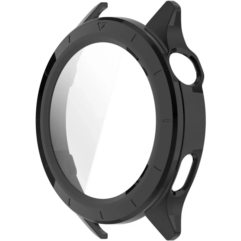 Etui ze szkłem do zegarka Bizon Case+Glass Watch do Xiaomi Watch S4 czarne