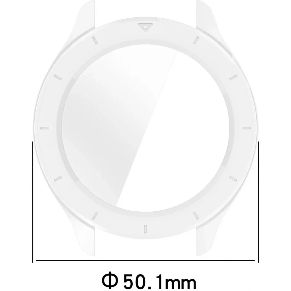 Etui ze szkłem do zegarka Bizon Case+Glass Watch do Xiaomi Watch S4 przezroczyste