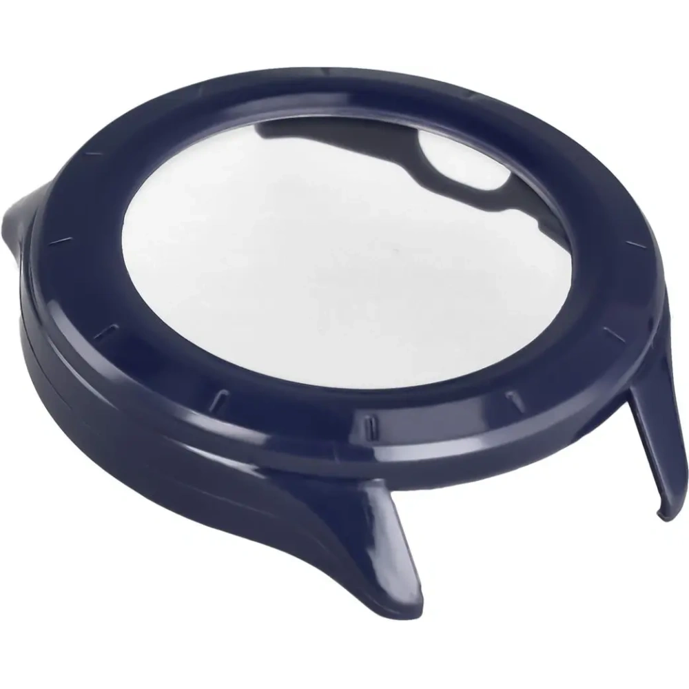 Etui ze szkłem do zegarka Bizon Case+Glass Watch do Xiaomi Watch S4 niebieskie