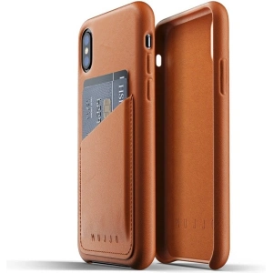 Kup Etui Mujjo Full Leather Wallet Apple iPhone X/XS (brązowe) - MUJ022BR - {ean13} - Sklep Home Screen