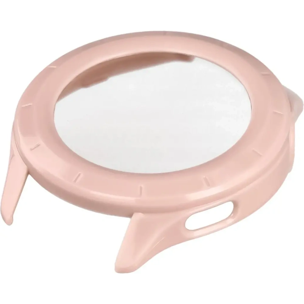 Etui ze szkłem do zegarka Bizon Case+Glass Watch do Xiaomi Watch S4 różowe