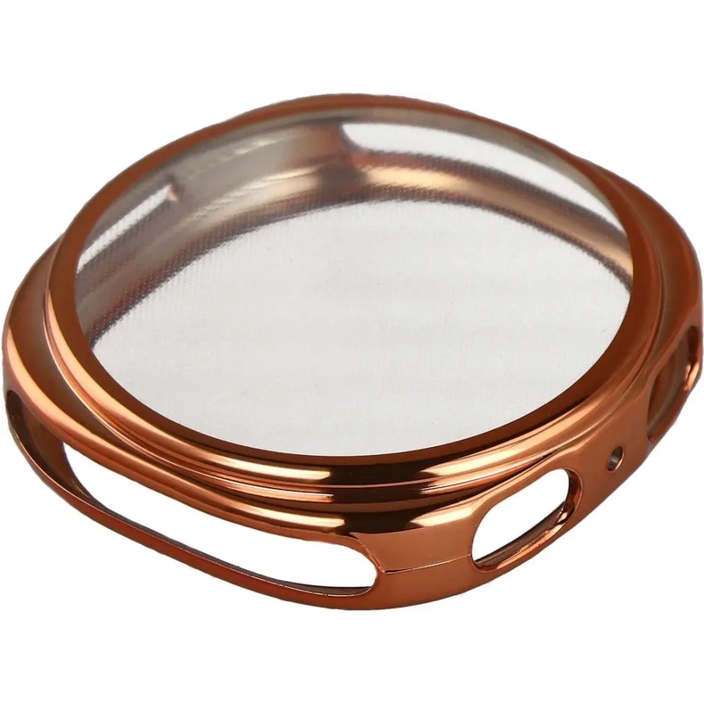 Etui z osłoną ekranu Bizon Case Watch Felipe do Samsung Galaxy Watch 8 44mm różowozłote