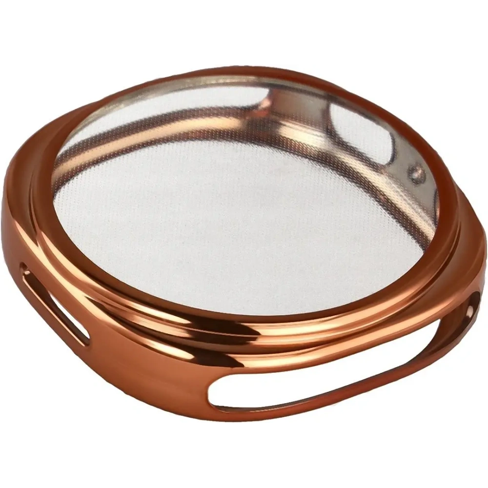 Etui z osłoną ekranu Bizon Case Watch Felipe do Samsung Galaxy Watch 8 44mm różowozłote