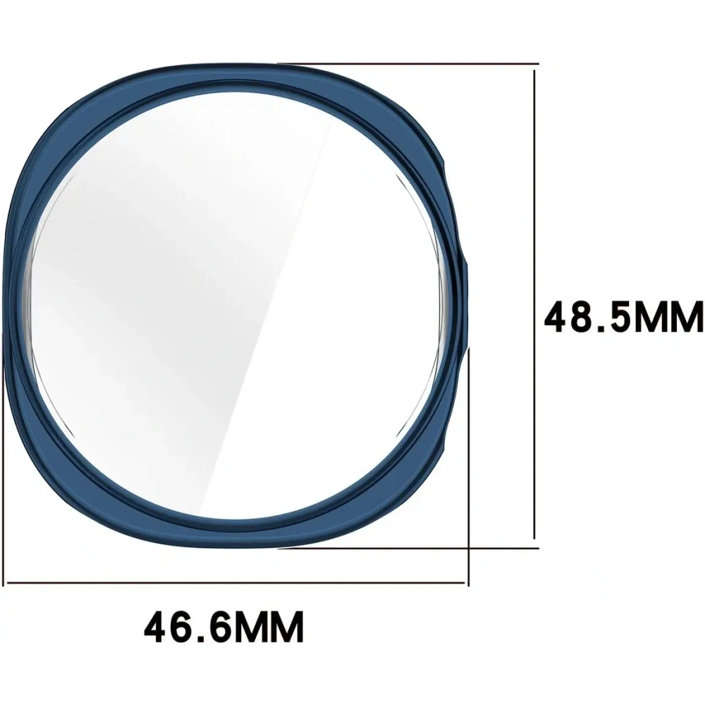 Etui z osłoną ekranu Bizon Case Watch Felipe do Samsung Galaxy Watch 8 44mm niebieskie